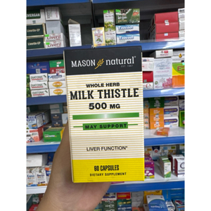 Viên uống hỗ trợ gan Mason Natural Milk Thistle 500mg của Mỹ