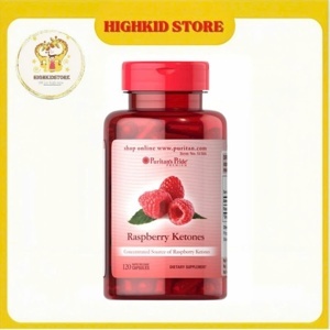 Viên uống hỗ trợ giảm cân Puritan's Pride Raspberry Ketones 60 viên