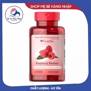 Viên uống hỗ trợ giảm cân Puritan's Pride Raspberry Ketones 60 viên