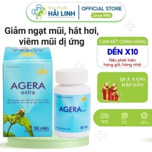 Viên Uống Hỗ Trợ Giảm Nghẹt Mũi, Viêm Xoang Agera Extra Kingphar 60 Viên
