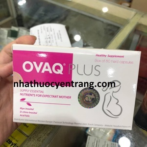 Viên Uống Hỗ Trợ Mang Thai Ovaq Plus 60 Viên
