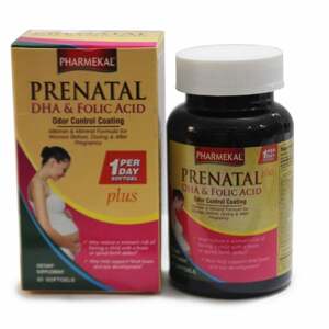 Viên uống hỗ trợ phụ nữ mang thai Pharmekal Prenatal DHA & Folic Acid 60 viên