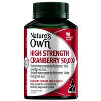 Viên uống hỗ trợ tiết niệu Nature’s Own High Strength Cranberry 50000mg 90 viên