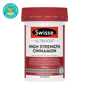 Viên uống hỗ trợ tiêu hóa trị đầy hơi Swisse Ultiboost High Strength Cinnamon 60 viên