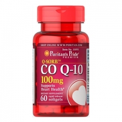 Viên uống hỗ trợ tim mạch Puritan's Pride coq10 100mg của Mỹ 60 viên