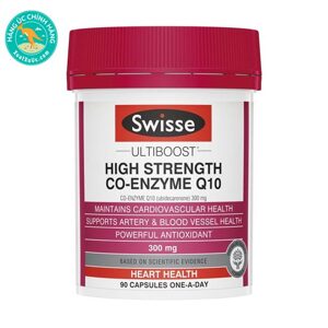 Viên uống hỗ trợ tim Swisse Co-Enzyme Q10 300mg 90 viên