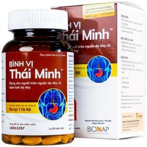 Viên Uống Hỗ Trợ Trào Ngược, Viêm Loét Dạ Dày Bình Vị Thái Minh 2X10