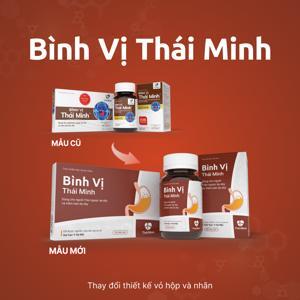 Viên Uống Hỗ Trợ Trào Ngược, Viêm Loét Dạ Dày Bình Vị Thái Minh 2X10