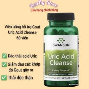 Viên uống hỗ trợ trị gout Swanson Uric Acid Cleanse 60 viên