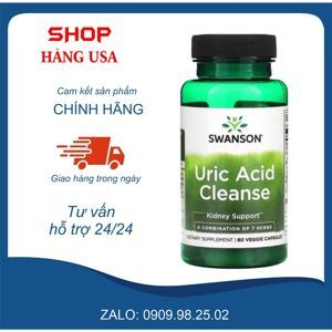 Viên uống hỗ trợ trị gout Swanson Uric Acid Cleanse 60 viên