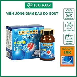 Viên uống hỗ trợ trị Gout Uricare JpanWell 60 viên Nhật Bản