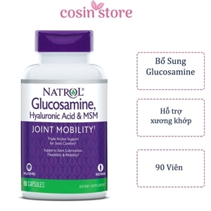 Viên uống hỗ trợ xương khớp NATROL MSM & GLUCOSAMINE DOUBLE STRENGTH (90 viên/hộp)