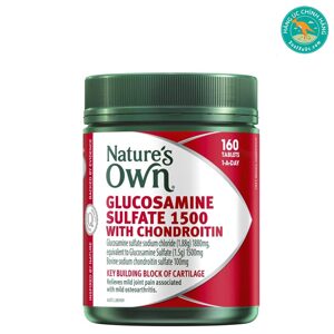 Viên uống hỗ trợ xương khớp Nature’s Own Glucosamine Sulfate 1500 With Chondroitin 160 viên