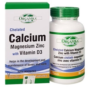 Viên uống hỗ trợ xương Puritan's Pride Chelated Calcium, Magnesium & Zinc 100 viên