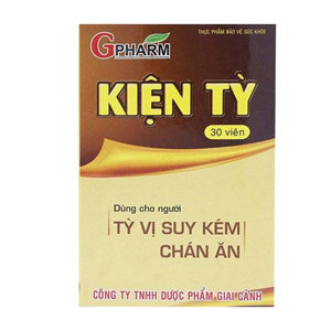 Viên uống kiện tỳ Gpharm dành cho người ăn uống kém chán ăn ăn không tiêu  đầy bụng  nôn mửa  dạ dày yếu