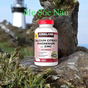 Viên uống Kirkland Calcium Citrate Magnesium and Zinc 500 viên của Mỹ