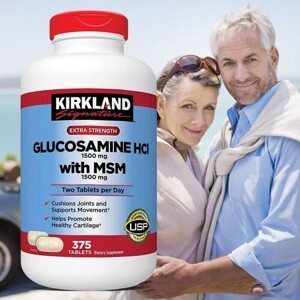 Viên uống Kirkland Glucosamine HCl - 375 viên. 1500mg