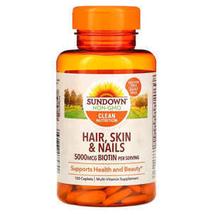 Viên uống làm đep da, tóc, móng Hair, Skin & Nails Sundown 200 viên