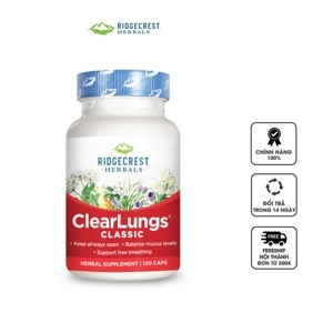 Viên uống làm sạch phổi clearlungs Formula 120 viên