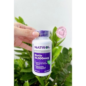 Viên uống mọc tóc Natrol Biotin 10000 mcg - 100 viên