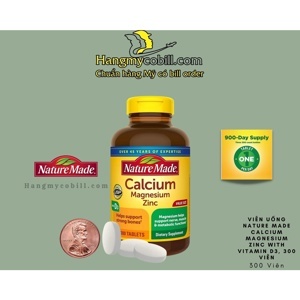 Viên uống Nature Made Calcium Magnesium Zinc With Vitamin D3