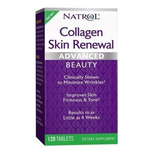 Viên uống ngăn ngừa lão hóa da Natrol Collagen Skin Renewal - 120 viên