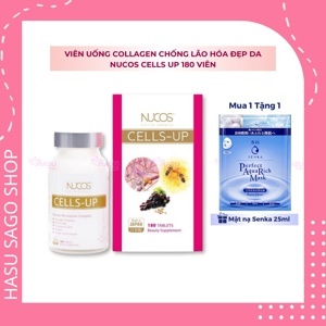 Viên uống ngăn ngừa lão hóa, giảm nhăn Nucos Cells-up Hộp 180 viên