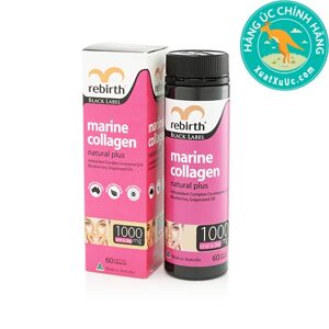 Viên uống chống lão hóa Rebirth Life Platinum Marine Collagen, 60 viên