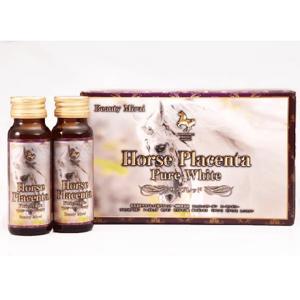 Viên uống nhau thai ngựa Horse Placenta Pure White Nhật Bản 50ml x 10 lọ