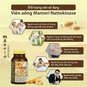 Viên uống phòng ngừa đột quỵ Mamori Nattokinase 2400FU 60 viên