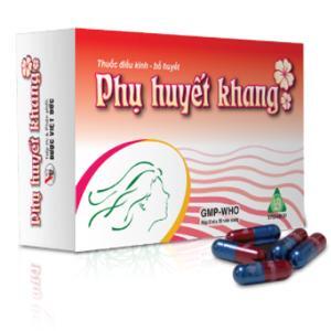 Viên Uống Phụ Huyết Khang hỗ trợ bổ máu điều hòa kinh nguyệt cho phái nữ hộp 50 viên