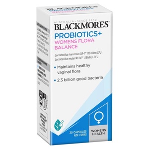 Viên uống phục hồi vệ sinh âm đạo Blackmores Probiotics+ Womens Flora Balance 30 viên