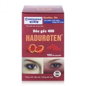 Viên uống sáng mắt đẹp da chống lão hóa dầu gấc 400 Haduroten 100 viên