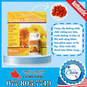 Viên uống sáng mắt Trunature Vision Complex Lutein & Zeaxanthin 140 viên