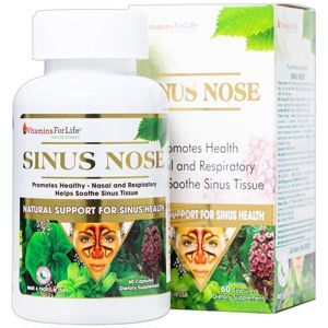 Viên Uống Sinus Nose Vitamins For Life 60 Viên Tăng Cường Sức Khỏe Đường Hô Hấp