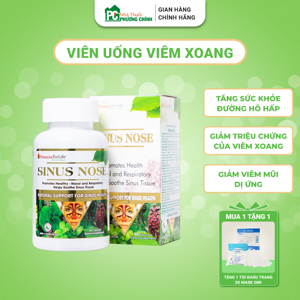 Viên Uống Sinus Nose Vitamins For Life 60 Viên Tăng Cường Sức Khỏe Đường Hô Hấp