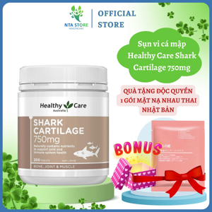 Viên uống sụn vi cá mập - Healthy Care Shark Cartilage 750mg 200 viên