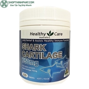 Viên uống sụn vi cá mập - Healthy Care Shark Cartilage 750mg 200 viên