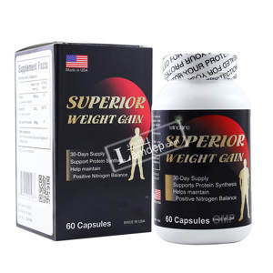 Viên uống tăng cân, tăng cơ hiệu quả Superior Weight Gain - 60 viên