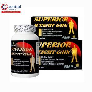 Viên uống tăng cân, tăng cơ hiệu quả Superior Weight Gain - 60 viên