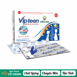 Viên Uống Tăng Chiều Cao Cho Trẻ Vipteen Vinh Gia 20 Viên