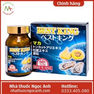 Viên uống tăng cường sinh lý nam Best King Jpanwell Hộp 60 viên