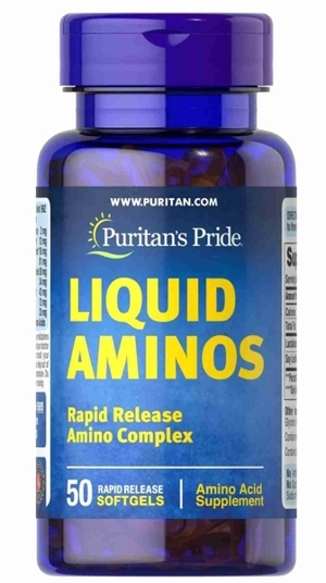 Viên uống tăng cường sức khỏe Puritan's Pride Liquid Aminos 50 viên