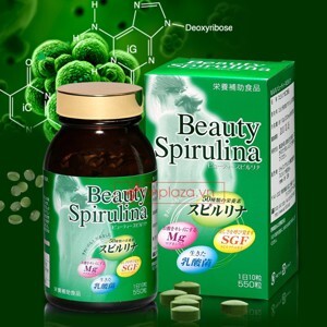 Viên uống tảo xanh chống lão hóa Spirulina của Nhật Bản 600 viên