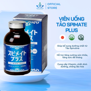 Viên uống tảo xoắn bảo vệ sức khoẻ spirulina Spimate Plus 1200 viên