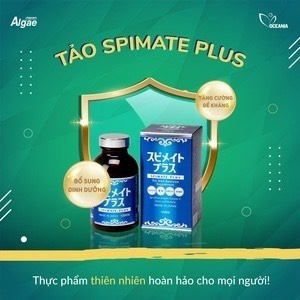 Viên uống tảo xoắn bảo vệ sức khoẻ spirulina Spimate Plus 1200 viên