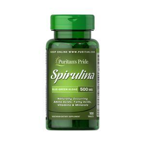 Viên uống tảo xoắn Puritan's Pride Spirulina 500mg 100 viên