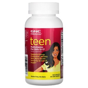 Viên uống Teen Multivitamin For Girls 12-17 GNC milestones 120 viên