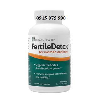 Viên uống thải Độc FertileDetox - Hỗ Trợ Sinh Sản Nam Nữ