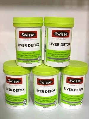 Viên uống thải độc gan Swisse Liver Detox 60 viên